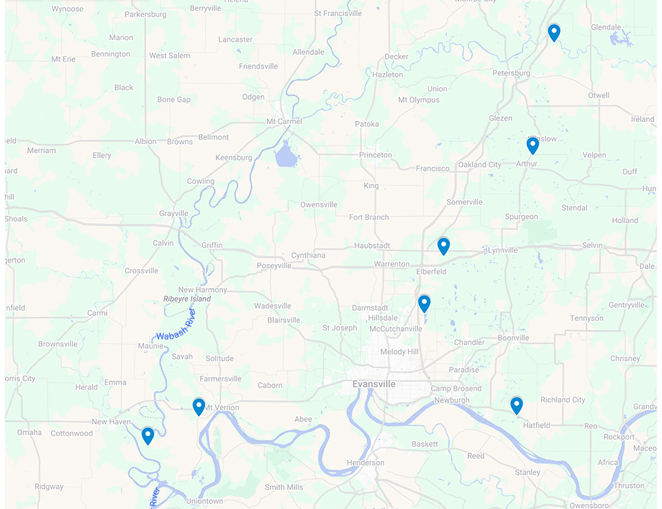 evansville fwa map